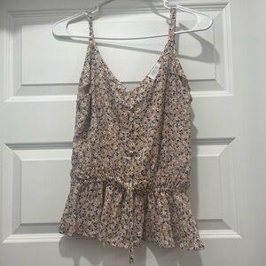 Sienna Sky Tan Floral Camisole